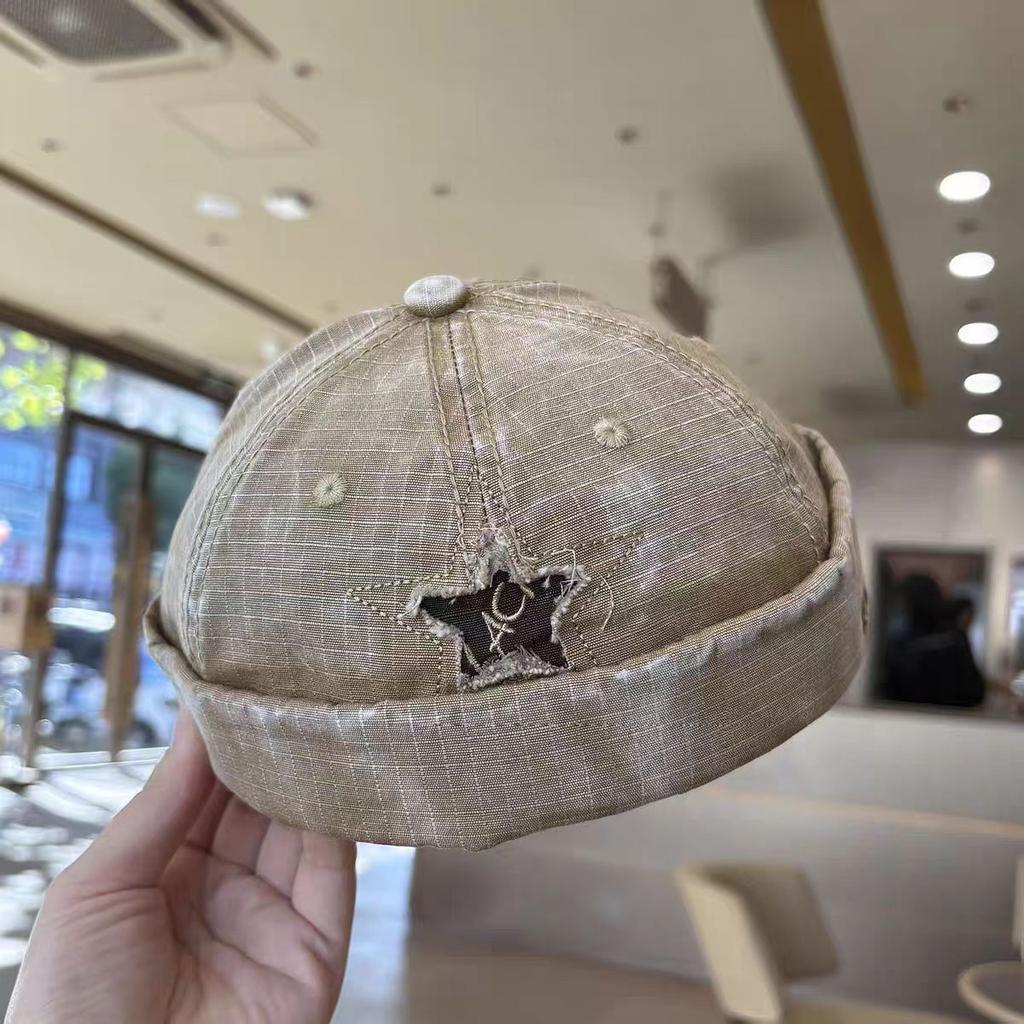 Unisex melon-shaped hat, windproof, suitable for children and teenagers, stylish and casual design
