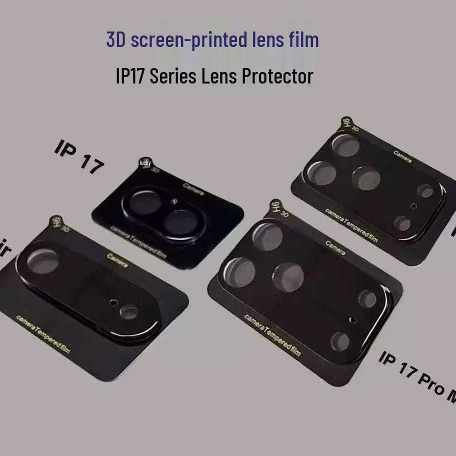 Apple 17 Pro Max Pellicola in Seta 3D Copertura Totale Trasparente Protezione Lente Fotocamera