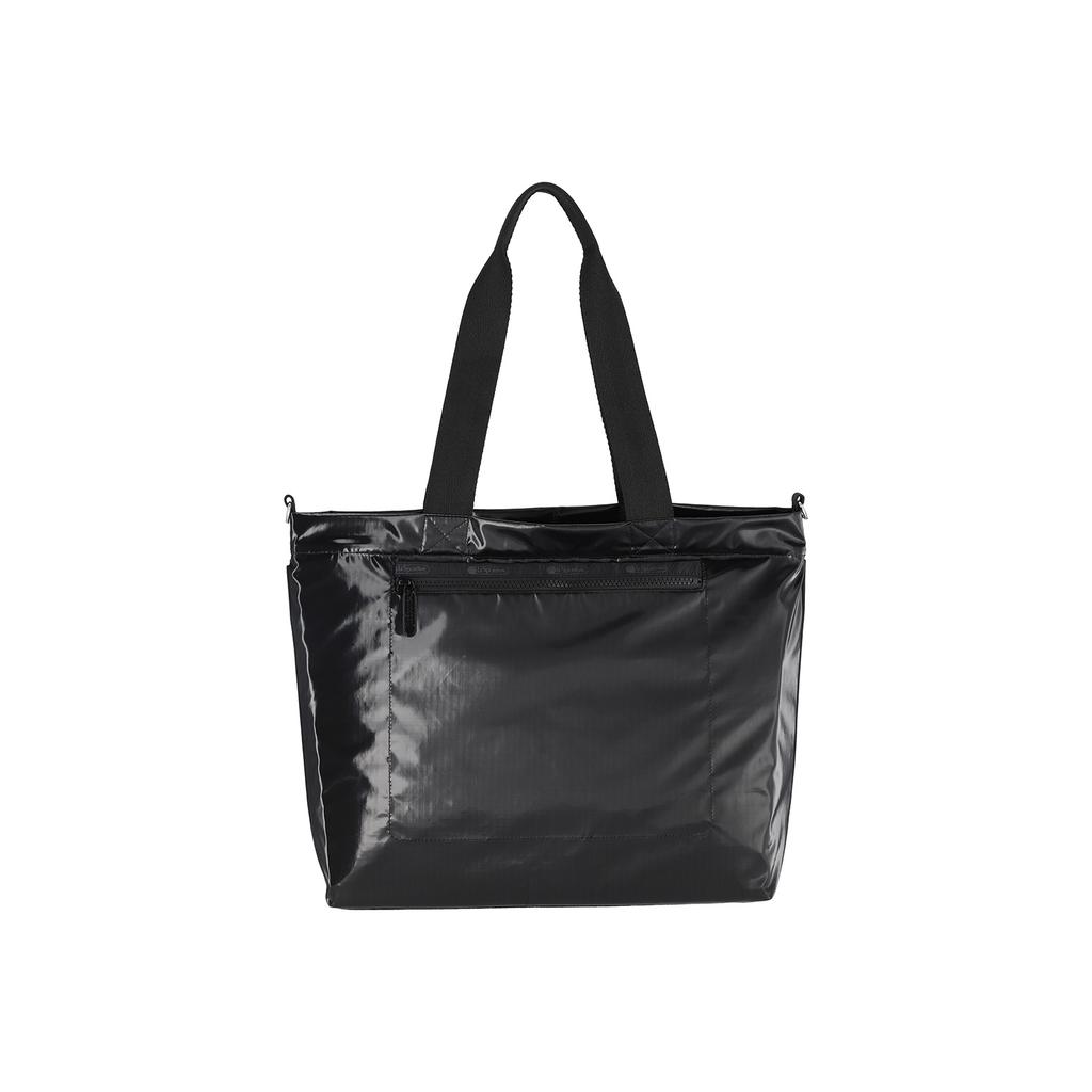 Lesportsac Carryall Zip Tote Black Shine [2925.M135]