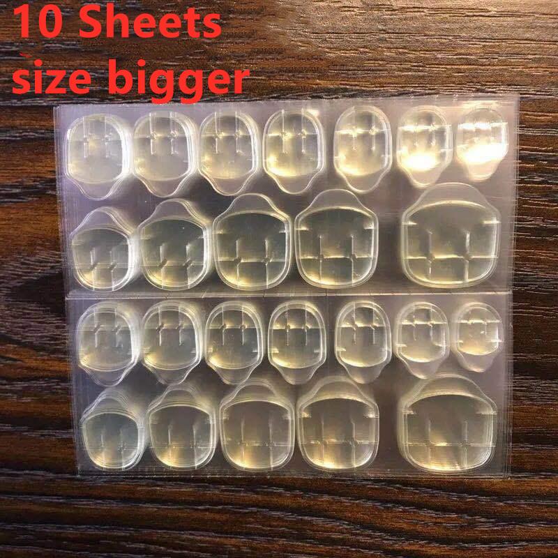 New Style Double-Sided Nail Adhesive Stickers Breathable Transparent Bendable Fake Nail Glue Fake Nail Tips for Women and Girls