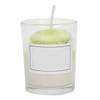 Aromatherapy Candle Portable Cute Romantic Candle with Glass Cup Home Decoration GiftGreen