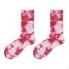 Pair Tie-dyed Crew Hipster Printed Socks