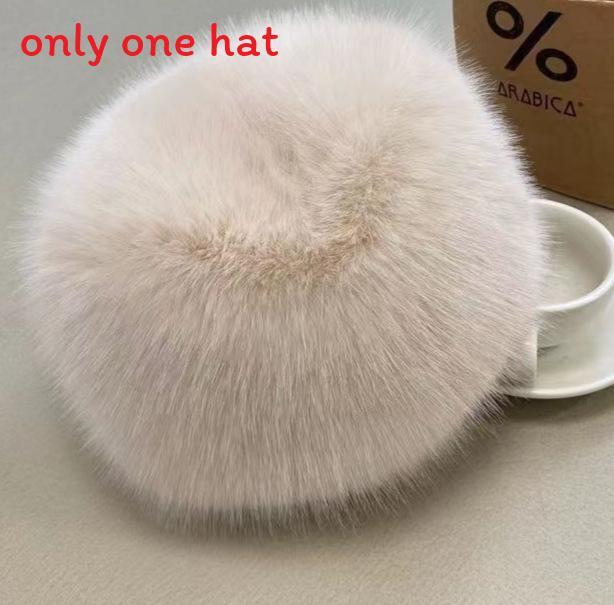 

Solid Color Hat Winter Plush Thick Warm Cap For Casual Outdoor Use