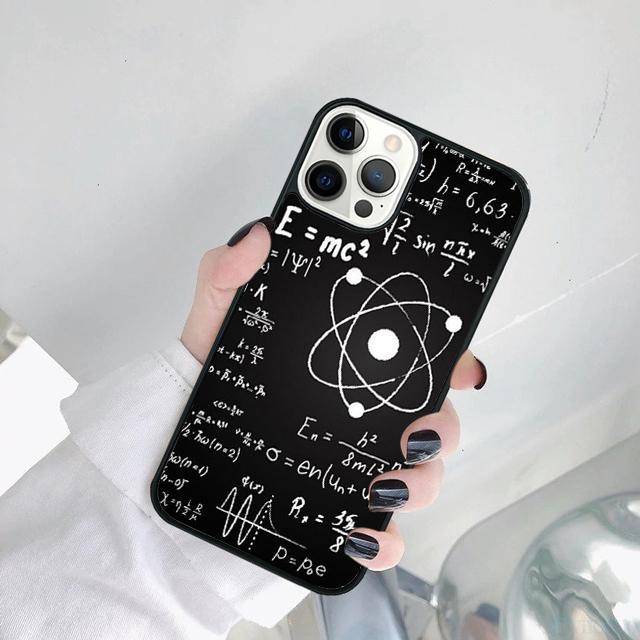 E mc2 Formula Math Funny Science Phone Case For iPhone 17 Air 15 Pro MAX 16 Plus 14 11 12 13