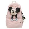Trendy Nylon Unisex Backpack For Students With Spacious Design And Chic Aesthetic