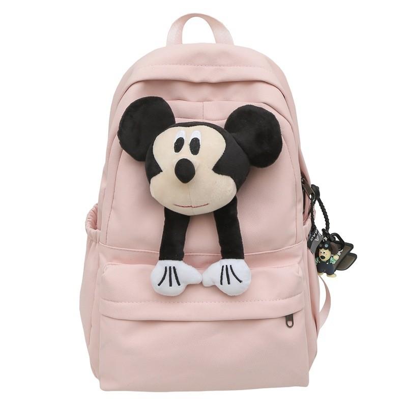 Trendy Nylon Unisex Backpack For Students With Spacious Design And Chic Aesthetic