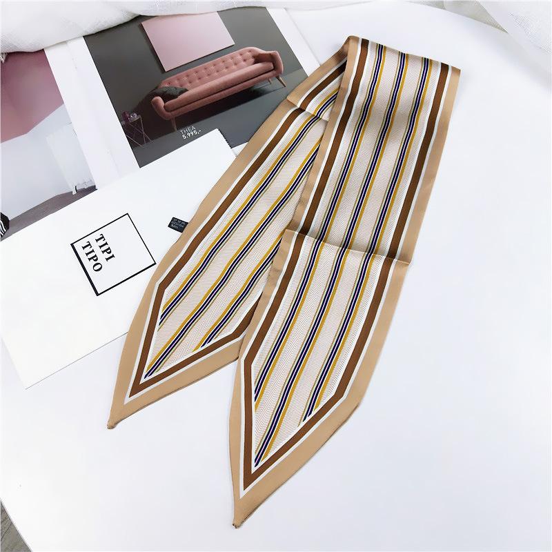 Doppelseitiger Spitzschal für Damen im Frühling und Herbst, dünnes und langes Band, Handgelenk-Taschengurt, vielseitiger dekorativer kleiner Schal