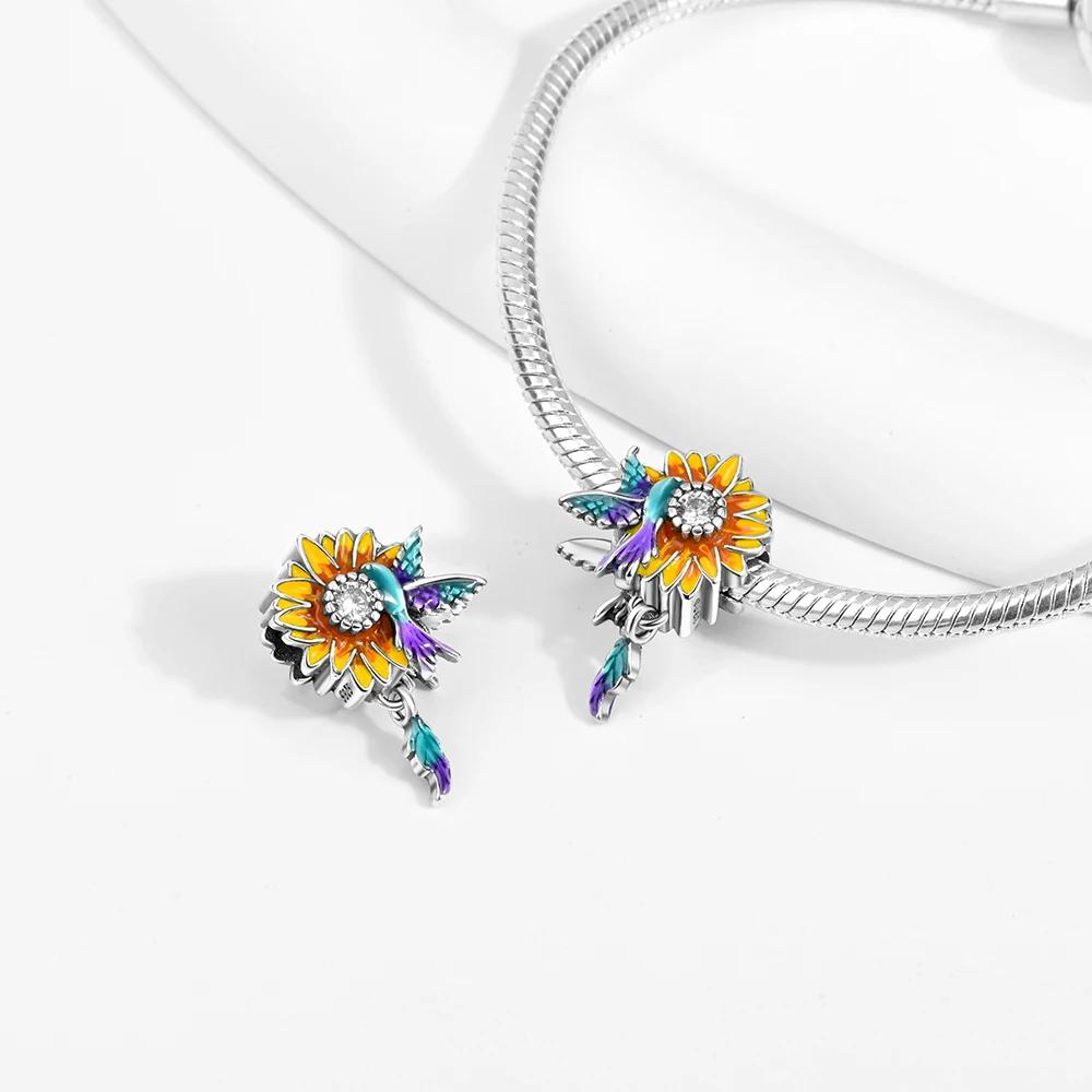 Zircon Heart Clip Charms Flower Clover Charm Copper Sea Turtle Beads Fit Diy Original Bracelet Jewelry