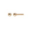 Gold Ball Earrings 4mm