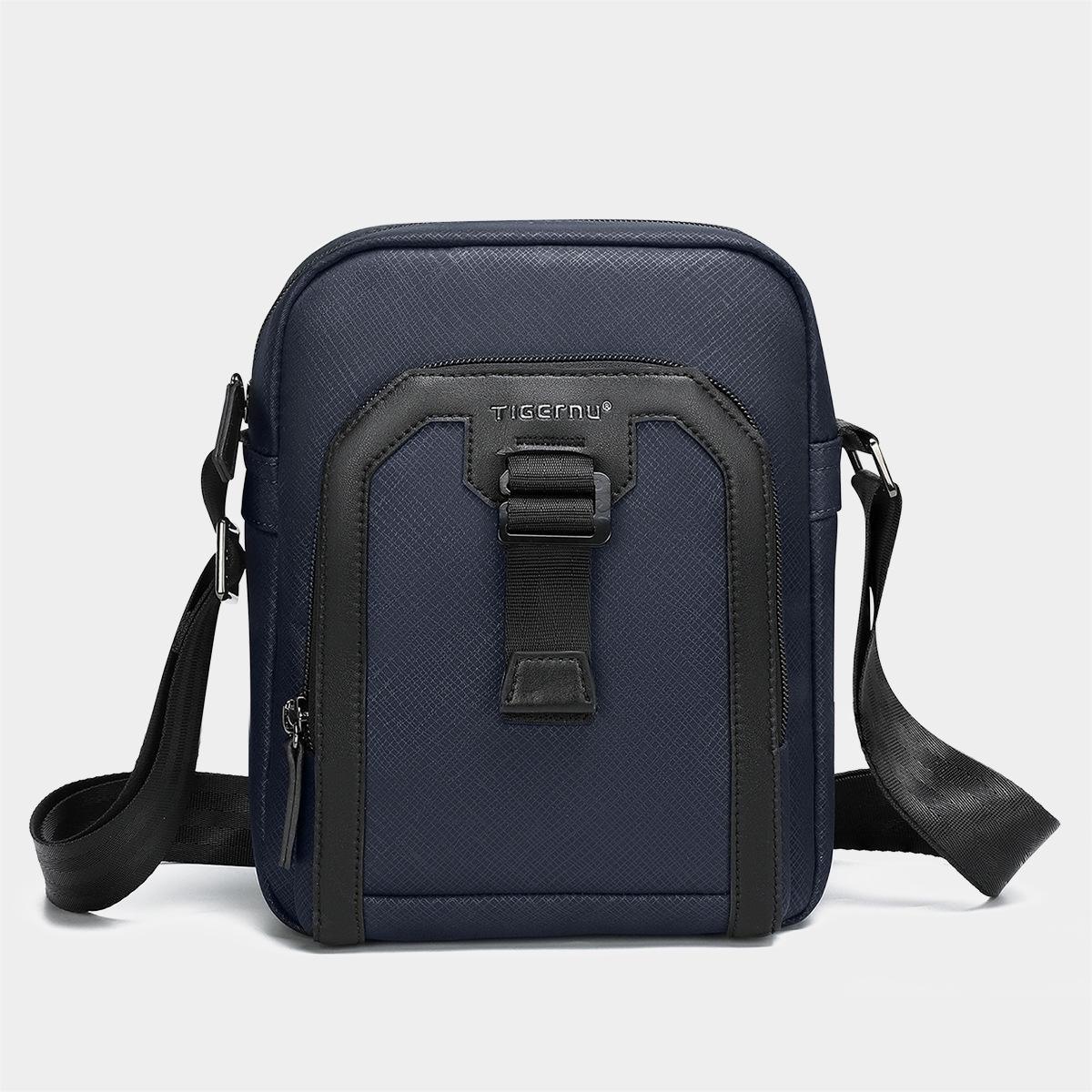 

Men s Trendy Large-Capacity Casual Crossbody Bag with Niche Design - Phone and Sports Shoulder Bag 7-inch синій