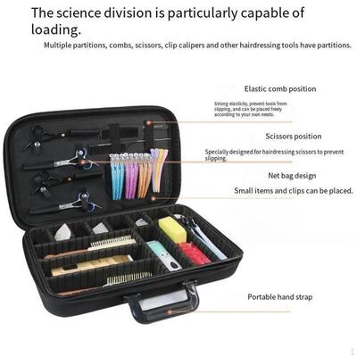 Hairdresser Bag Barber Case Large Capacity Organizer Makeup Black Hairstylist Travel