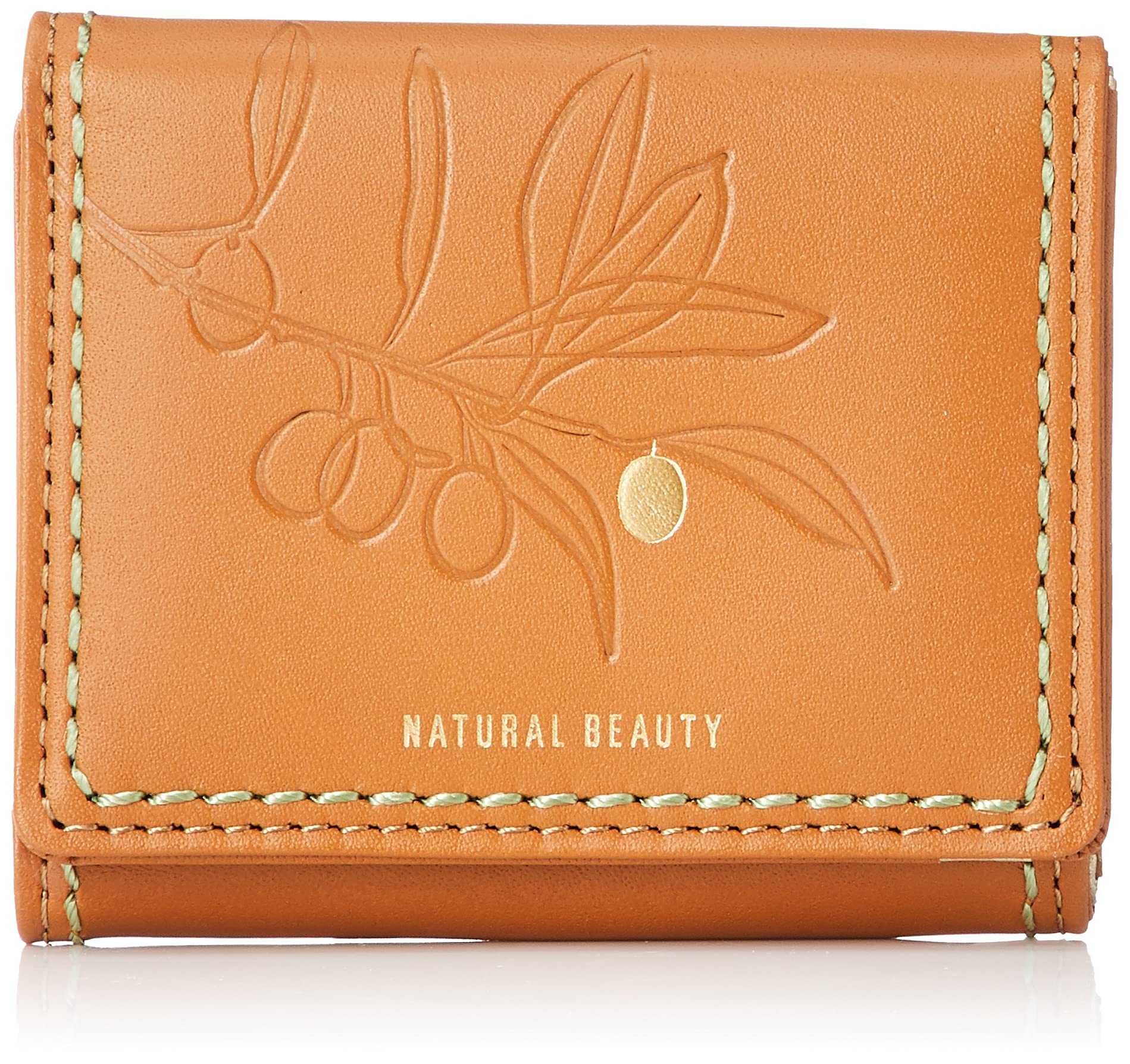 Женский мини-кошелек Natural Beauty Athena, тройного сложения, цвет верблюда