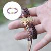 Verstellbares Unisex Armband mit natürlichen Türkisperlen, zweireihig, mit Baum-Anhänger für einen stilvollen Look