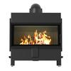Steel Fireplace KRATKI LUCY 16 kW Ø 200 Black Thermotec Self Closing Door