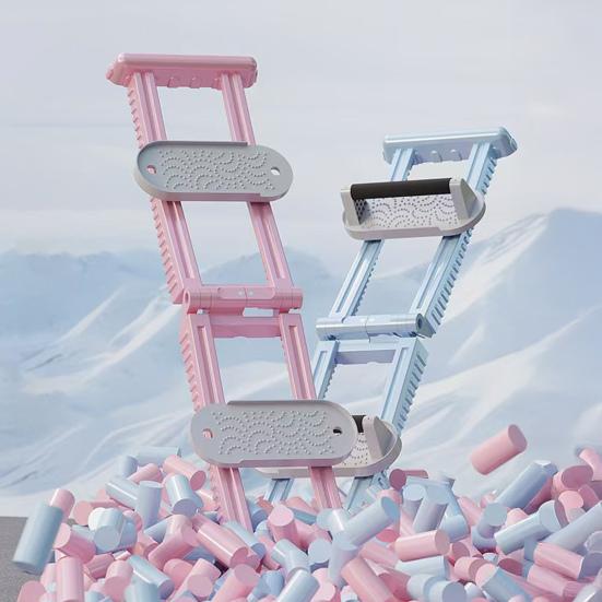 Split Machine Leg Stretcher Silent Foldable Simulated Ski Machine Home Gym Leg Stretching Pelvic Floor Muscle Trainer Full Body Slimming Workout