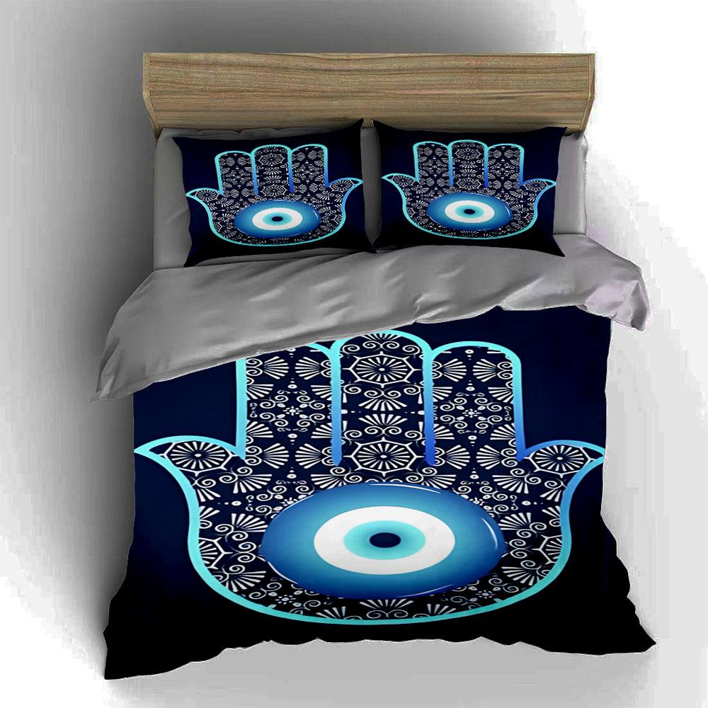 Hand-eye motif. Bedding Duvet cover sets Duvet covers Pillowcases gifts (1 * Duvet Cover 2 * Pillowcases, without duvet insert)