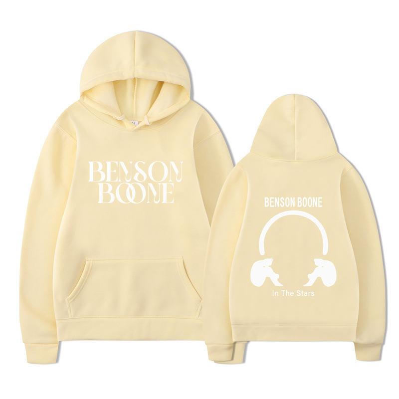 Hooded Sweater Harajuku Funny Benson Boone Sweater, Long Sleeve Men's and Women's Pullover Spot