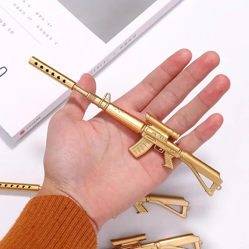 Creative Golden Machine Shape Neutral Pen Black Ink School Office Supplies Learning Stationery