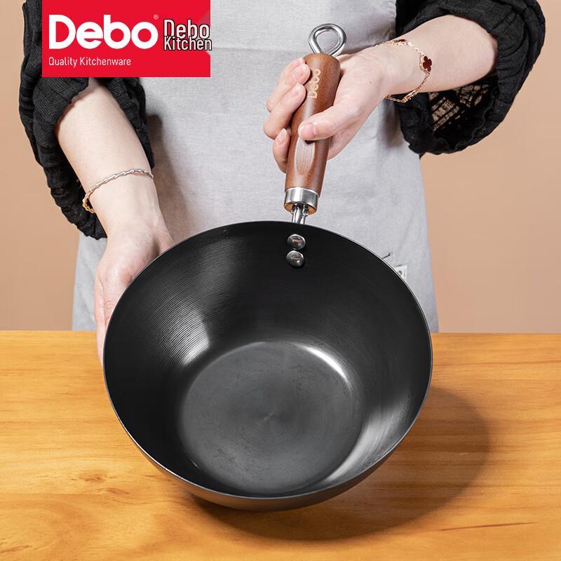 Debo Audella Gesunde Feineisen Wok zum Anbraten