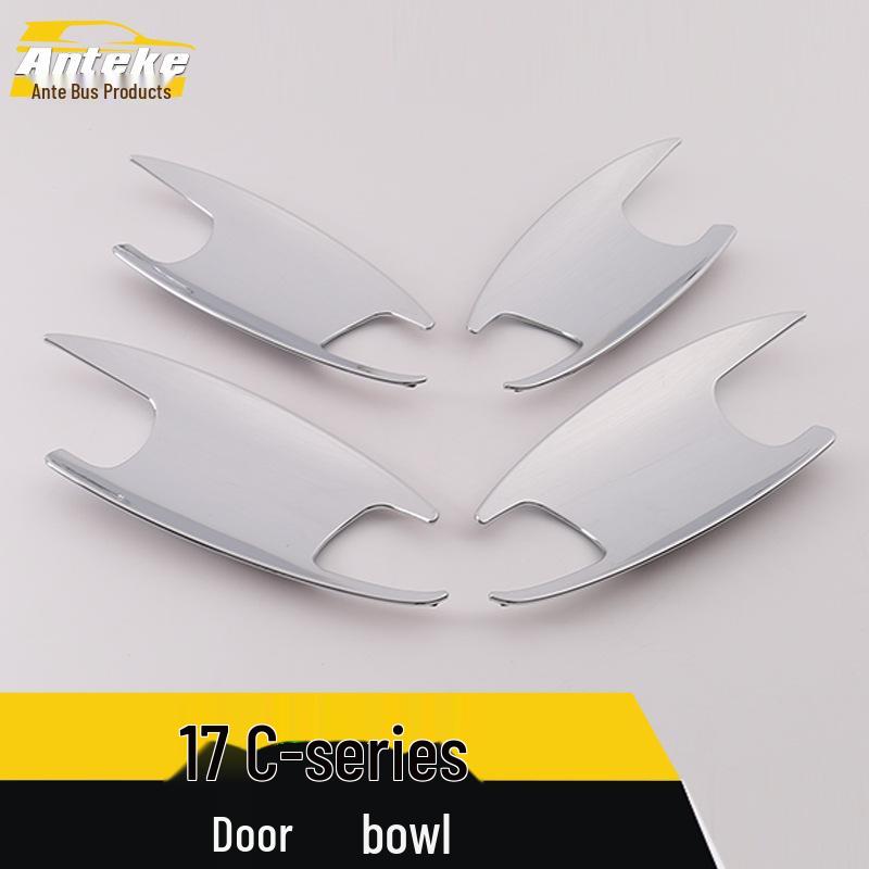 17 C-Class Door Bowl Protective Sequins – Anti-Scratch Car Body Outer Film Accessories