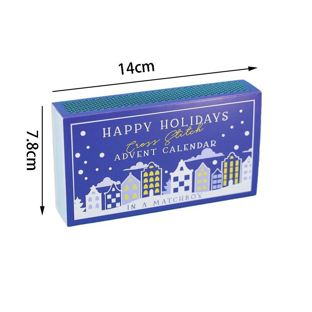 Cross Stitch Advent Calendar Christmas Countdown Embroidery Kit Calendar Cross Stitch