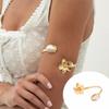 Punk Stil Geometrischer Seestern Verstellbare Öffnung Armreif Für Frauen Mode Metall Armschmuck