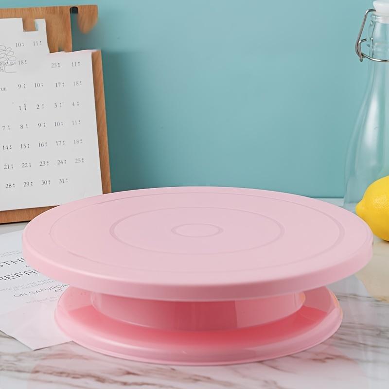 White Round Plastic Cake Turntable Cake Decorating Tools for Beginners and Pros Baking Supplies Accessories