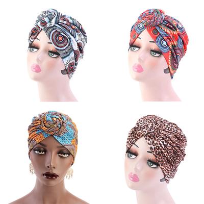 Модная шляпа African Wind Baotou Cap Vortex Knotted Turban Hat Chemo Cap Muslim Hat