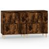 Sideboards 2 pcs Smoked Oak 60 x 35 x 70 cm Engineered Wood