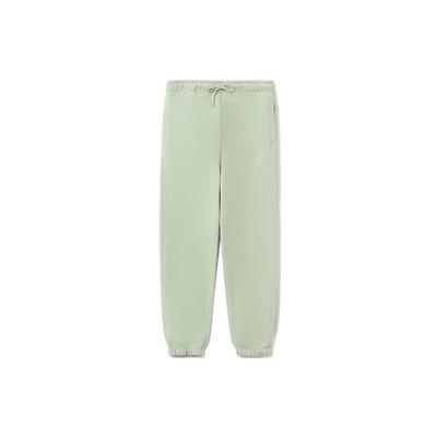 Li Ning Sports Basketball Series Logo Embroidered Solid Color Loose Fit Cuffed Sweatpants Men Bottoms Desert-Green AKLRA05-4