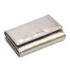 Large Lacquered Leather Women's Wallet with Leaves