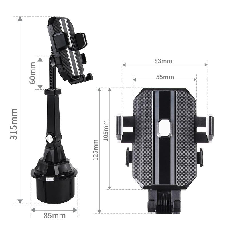 New Car Mobile Phone Holder, Water Cup Seat, Center Console, Rear Seat Universal Adjustable Car Navigation Bracket