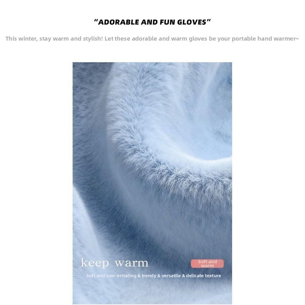 Cold-proof Women Warm Gloves Touchscreen Outdoor Cycling Mitten Anti-freeze Winter Gloves  Students