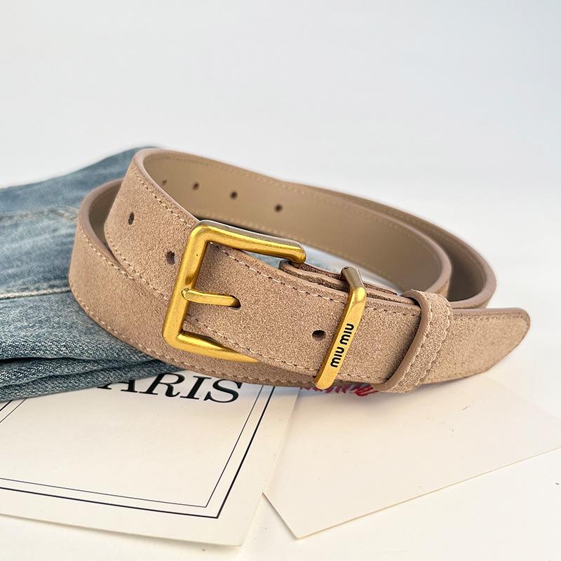 Dámský antifleece matný pravý kožený pásek, retro jehlová přezka z hovězí kůže, vysoce kvalitní sukně, džíny, jednoduché a všestranné
