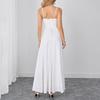 Summer fashion new suspender dress, European and American sexy backless strap waist and thin fishbone dress