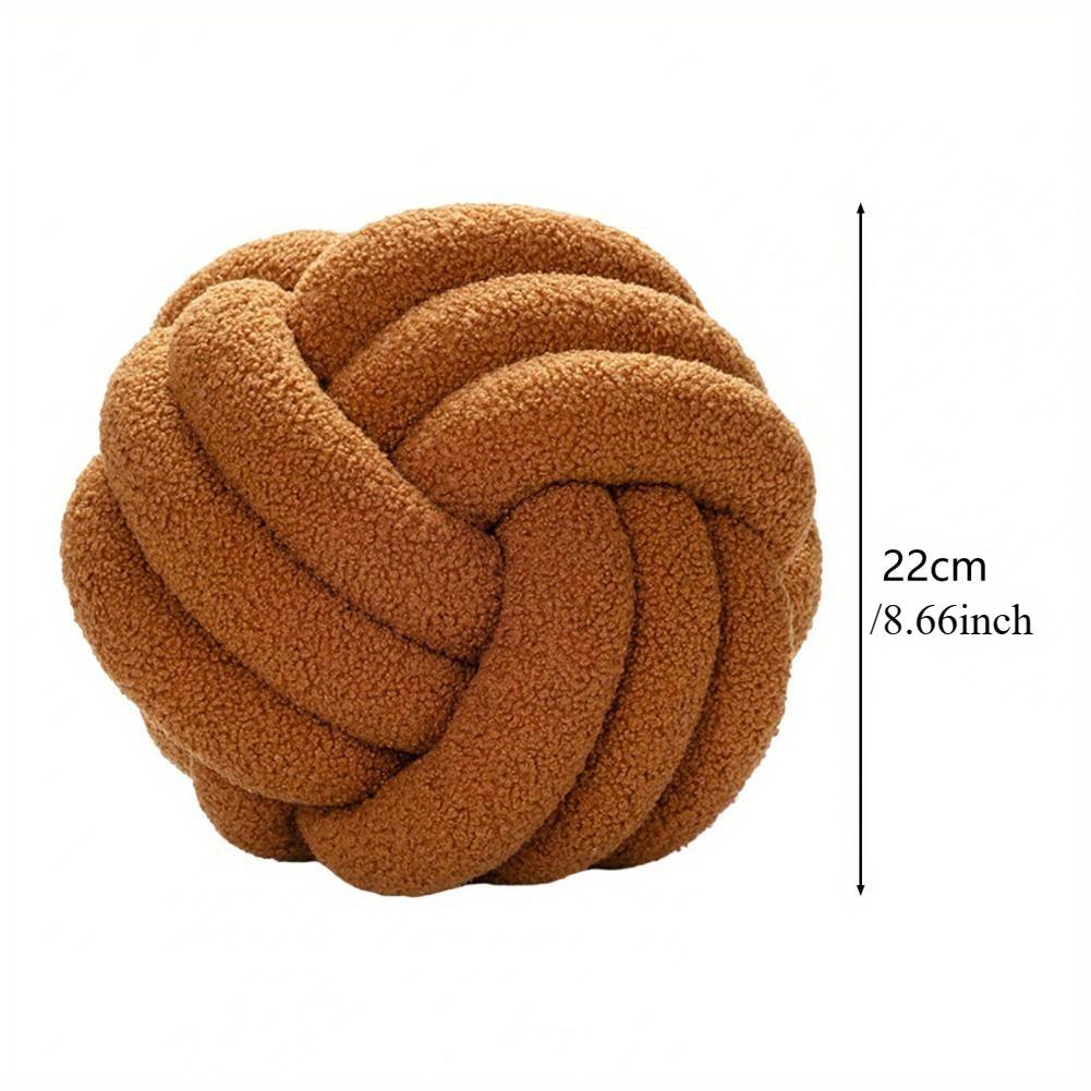 Užitečný vázaný míčový polštář Nedeformovatelný Ekologický vázaný míčový plyšový polštář Ručně tkaný vázaný míčový polštář