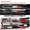 For BMW 3 Series F30 F31 Interior Decal Trim Stickers Glossy Carbon Fiber Style