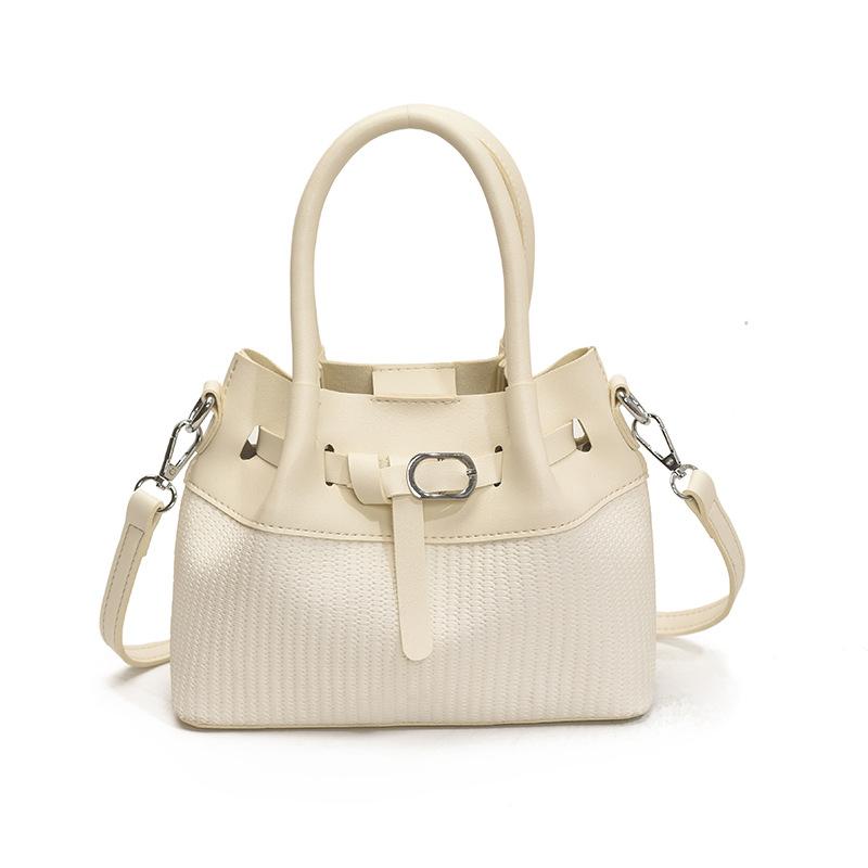 Textured Handbag Summer New Women's Bag Niche Shoulder Bag Fashion Woven Crossbody Bucket Bag