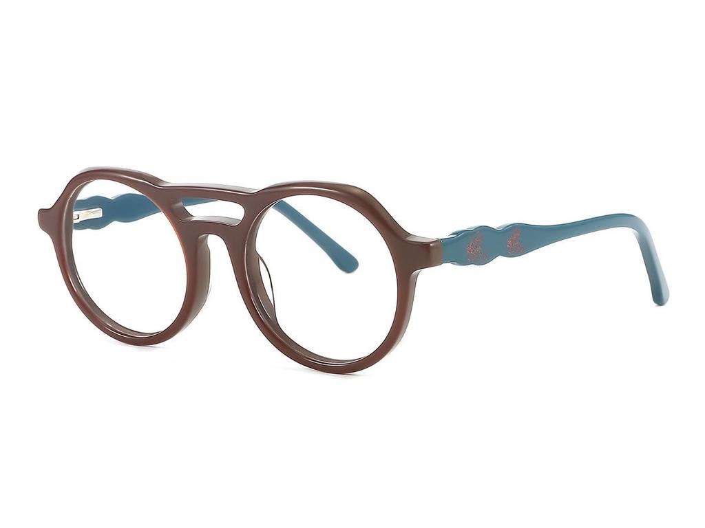 New High-End Retro Aviator Glasses with Slimming Design - Model 2701