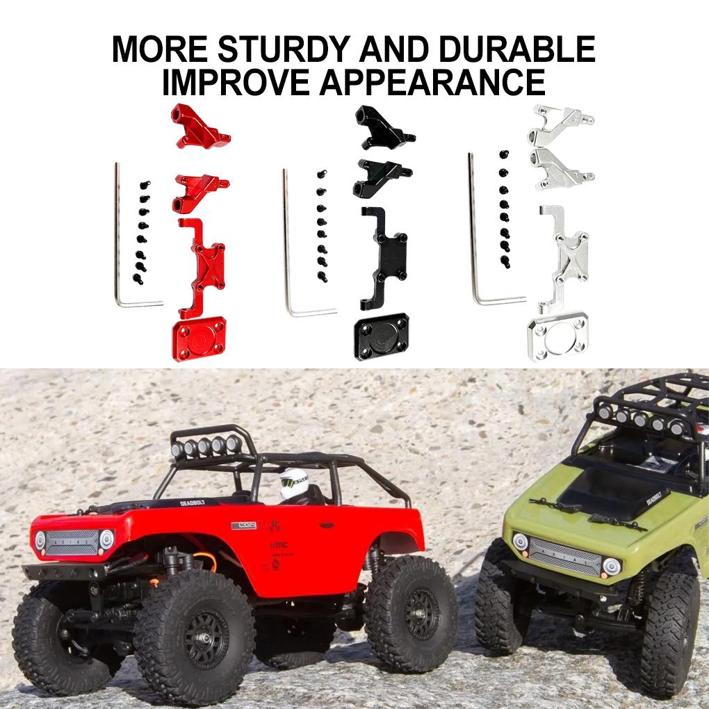 Aluminum Alloy Frame Guard Rear Bumper Mount For 1/24 Axial SCX24 RC Car Part RC Car Accessories Replacement Parts