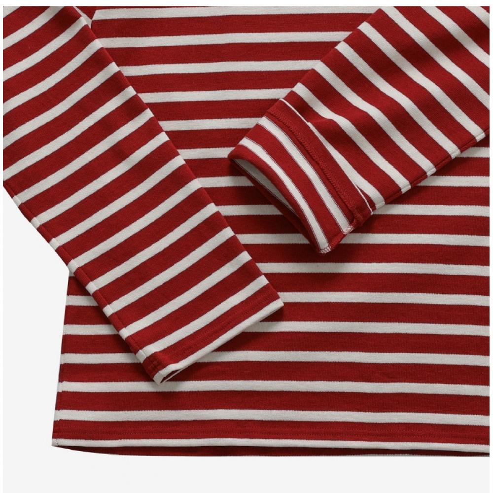 St. James 6870 Persan Ecru Meridien Modern Stripe Common Long Sleeve Tee