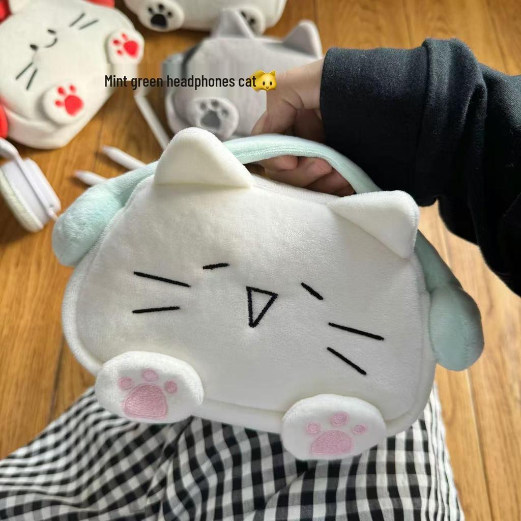 Large Capacity Hello Kitty Pencil Case: Cute Cartoon Cat Storage Bag & Student Stationery Handbag