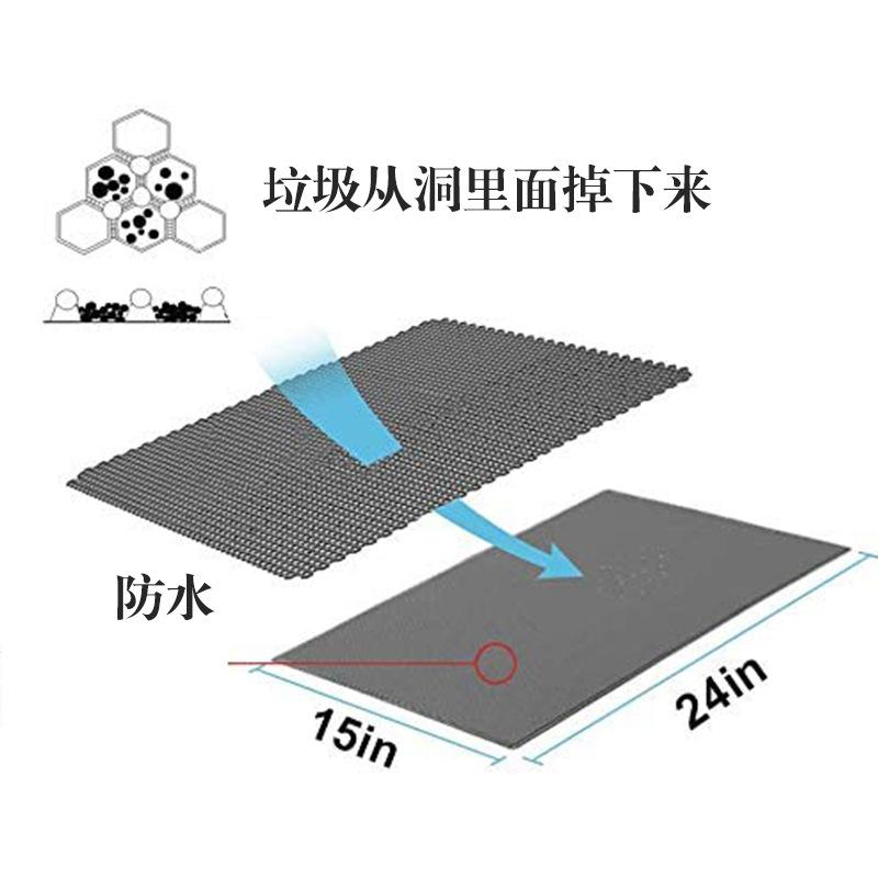 Double-layer Filter Cat Litter Mat EVA Washable Anti-lead Cat Litter Splash Pad Cat Toilet Mat Large Cat Litter Mat