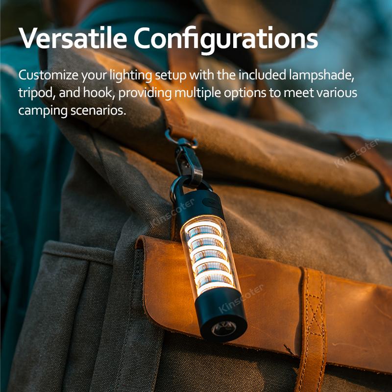 Camping Light Waterproof Rechargeable Tent Lamp  Portable Multifunctional Lanterns Outdoor Emergency Lights