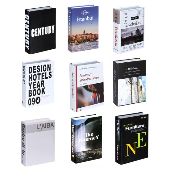 Bokdekorasjon Hul dekorativ trykkmotstand Moderne modell Desktop Ornament Coffee Shop