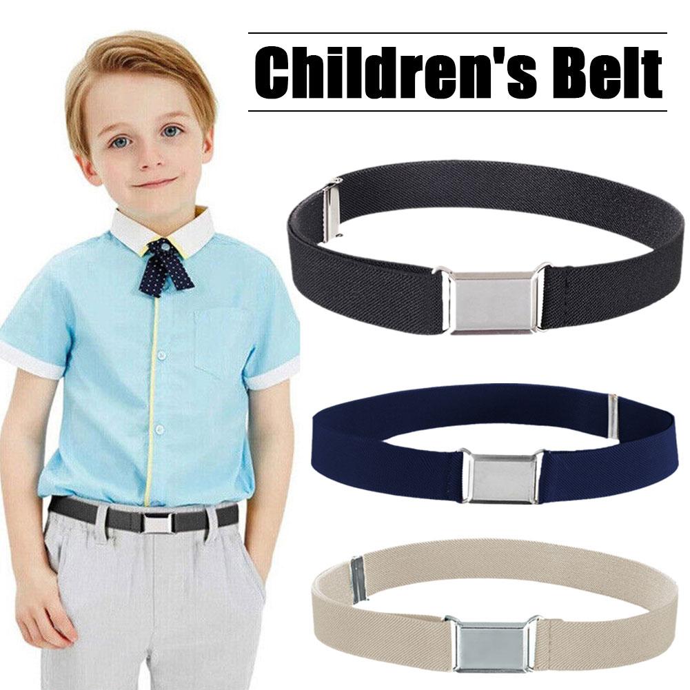 Elastic Stretch Belt Adjustable Length Waistband For Children's Belts G7J4