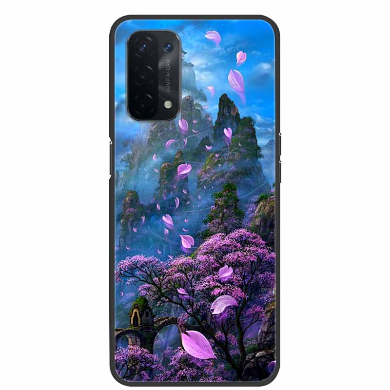 For Oppo A54 5G Case Marble Soft Silicone Back Case for Oppo A55 5G Phone Cover OppoA54 A54 A55 4G 5G 2021 Coque Funda Bag