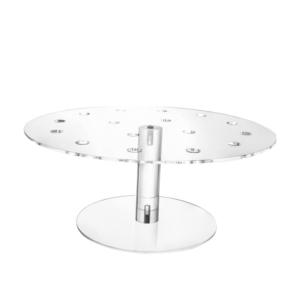 Kuchenständer Ausstellungsständer 16 Löcher Acryl-Organizer Eiswaffelhalter Desserthalter für Küche Fotografie Requisite Zuhause