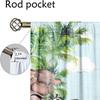 2Pcs Tropical Jungle Animals Curtains Cartoon Giraffe Zebra Elephant Living Room Bedroom Window Decor Curtains Kids Room Style