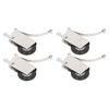 4Pcs Sliding Door Pulley Cam System Stainless Steel Mute Strong Bearing Hardware 40mm Diameter